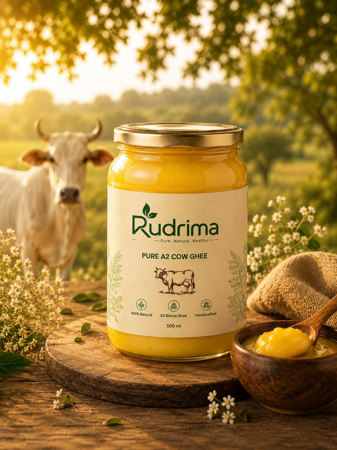 Pure A2 Cow Ghee - 500g | Traditional Bilona Made
